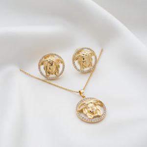 Luxury Baroque Face Studs with Anti-Tarnish Finish