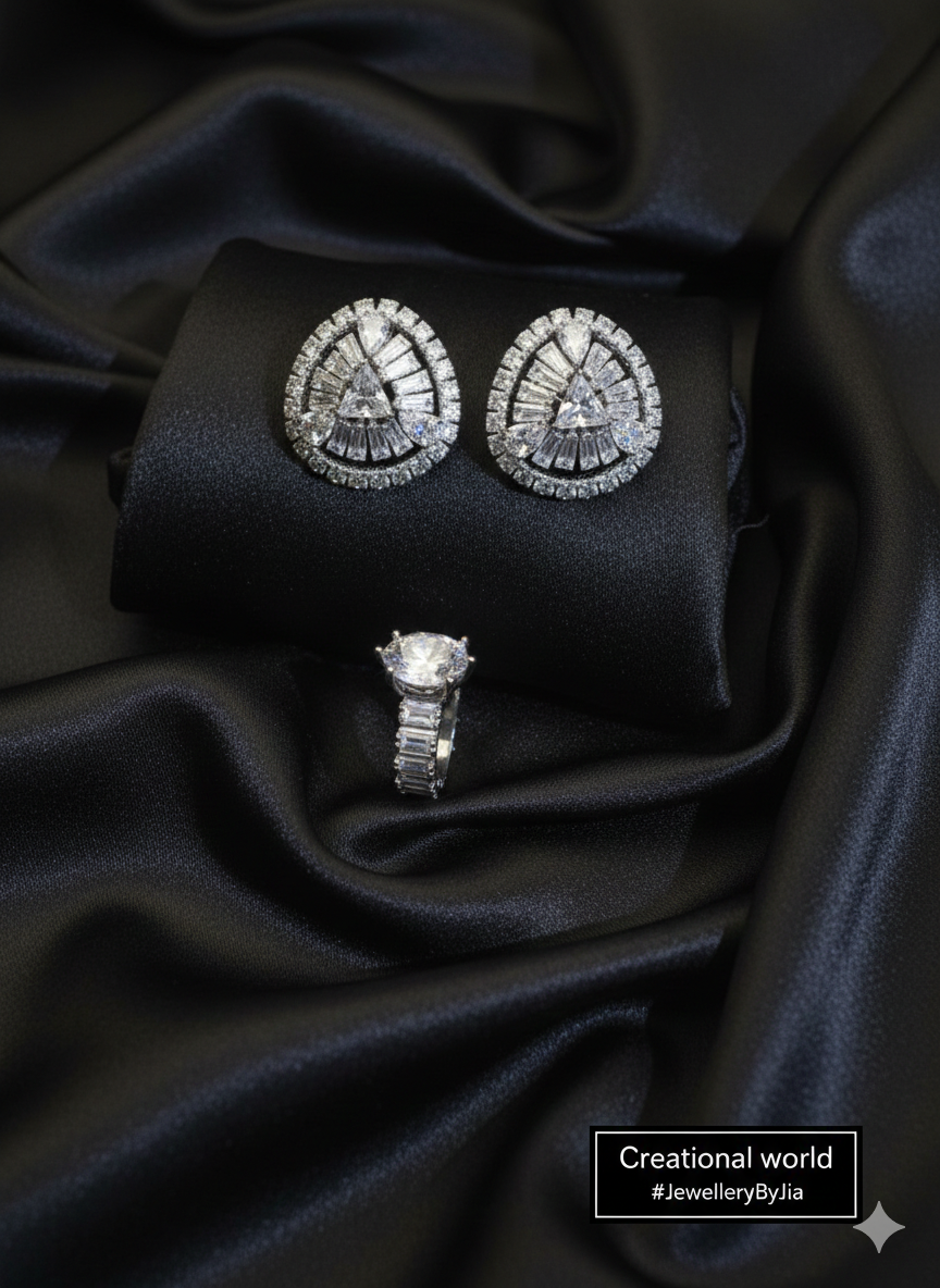 Aurielle Zircone Earrings premium quality - Image 2