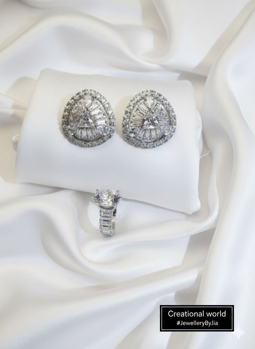 Aurielle Zircone Earrings premium quality - Image 3