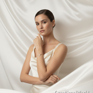 Rose inspired wrist chain Bracelate